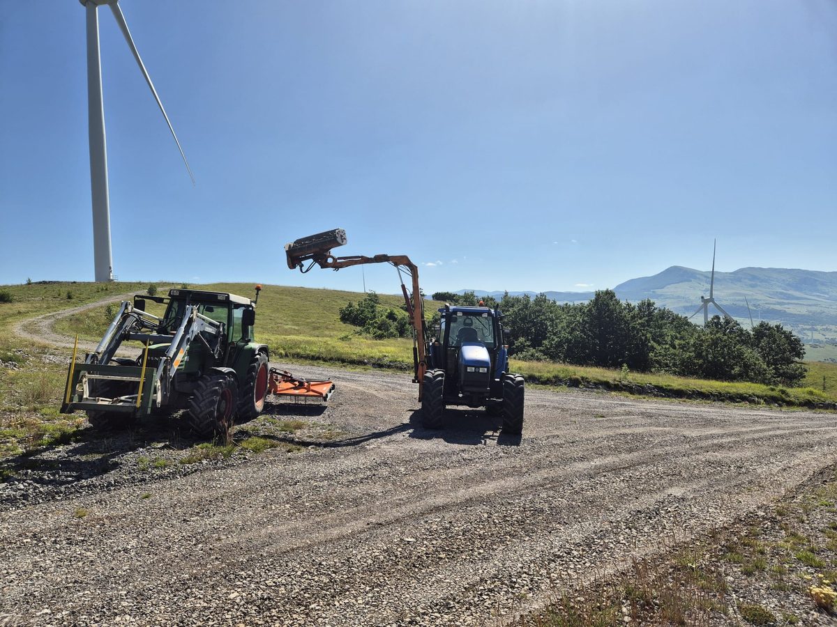 Malčiranje terena na vjetroelektrani - BAJA TRANS